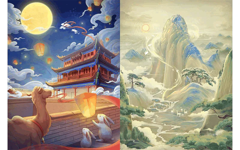 插画场景设计案例